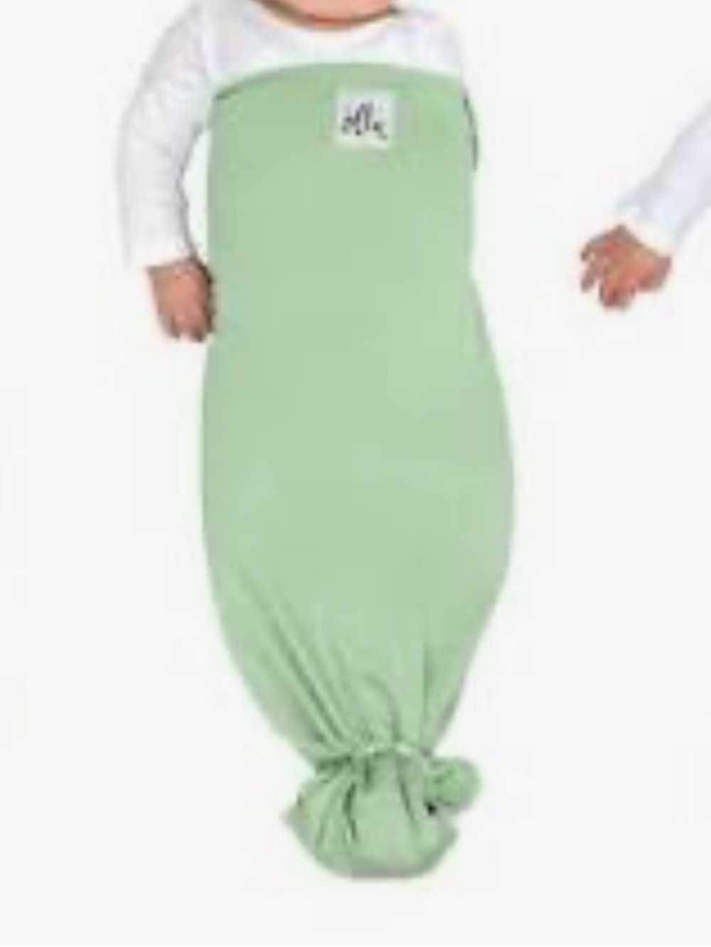 Ollie Swaddle Adjustable Baby Swaddle Green One Size Velcro Sleep Sack